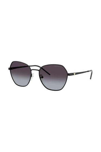 Slnečné okuliare Emporio Armani dámske, čierna farba, 0EA2161