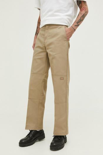 Nohavice Dickies DK0A4XK3KHK1-KHAKI, pánske, zelená farba, rovné