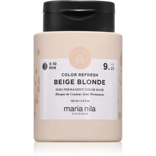 Maria Nila Colour Refresh jemná vyživujúca maska bez permanentných farebných pigmentov odtieň Beige Blonde 9.23 100 ml