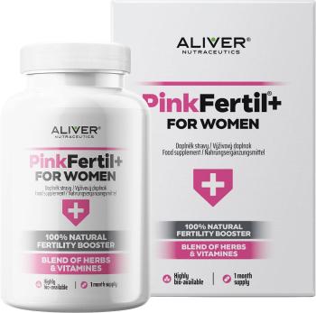 ALIVER NUTRACEUTICS Pinkfertil + Plus for women – 100% natural fertility booster 90 kapslí