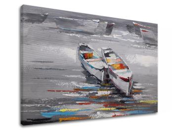 Obraz na plátne LOĎKY Zľava 60 % 60x40 cm