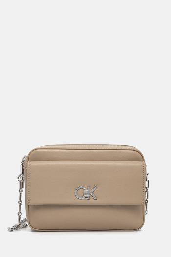 Kabelka Calvin Klein béžová farba, K60K613089