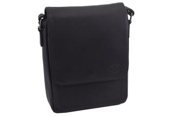 Pánske kožené crossbody černá nappa 250909