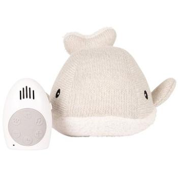 FLOW Hračka s tlkotom srdca Moby the Whale Light Grey (8717953275578)