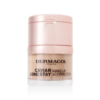 Dermacol Dlhotrvajúci make-up s výťažkami z kaviáru a zdokonaľovací korektor (Caviar Long Stay Make-Up & Corrector) 30 ml 4 Tan