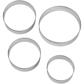 Cakesupplies Sada vykrajovátek - Kruh 4 ks