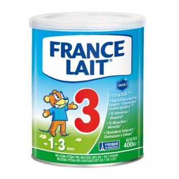 FRANCE LAIT 3 Mliečna výživa pre rastúce deti od 1 do 3 rokov 400 g