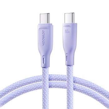 JOYROOM SA34-CC3 60W Kábel USB Typ-C / USB Typ-C 1 meter fialový