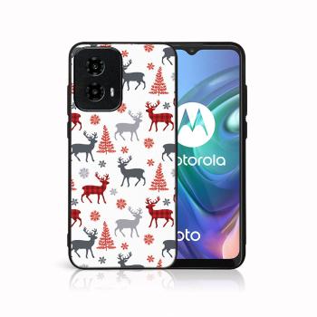 MY ART Kryt s vianočným dizajnom Motorola Moto G34 5G DEER (068)