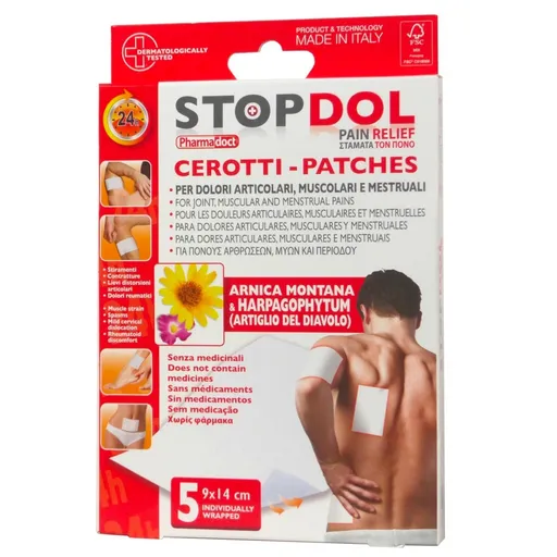 Súprava 5 náplastí proti bolesti svalov a kĺbov