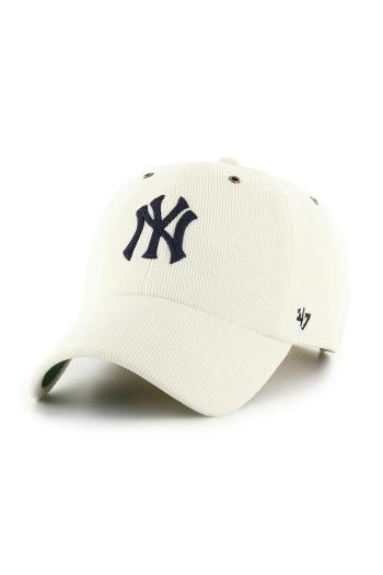 Šiltovka 47 brand MLB New York Yankees šedá farba, s nášivkou, B-TCDCU17IWS-SS