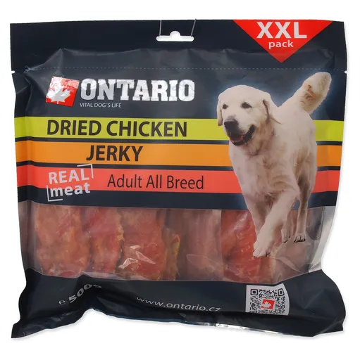 ONTARIO Sušené kuracie kúsky pre psov 500 g