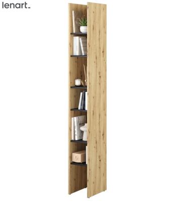 Dig-net nábytok Regál Lenart BED CONCEPT BC-24 | dub artisan / čierna