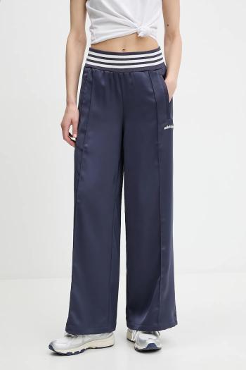 Tepláky adidas Originals Wide Trackpant tmavomodrá farba, jednofarebná, JC7758