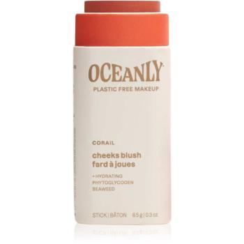 Attitude Oceanly Plastic Free Makeup tuhá krémová lícenka pre suchú až citlivú pleť odtieň Corail 8.5 g