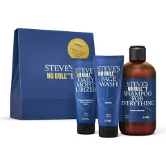 Steve´s Fresh Face All Day Steve's denný hydratačný krém 100 ml + umývací gél na tvár 100 ml + šampón na vlasy a fúzy 250 ml darčeková sada