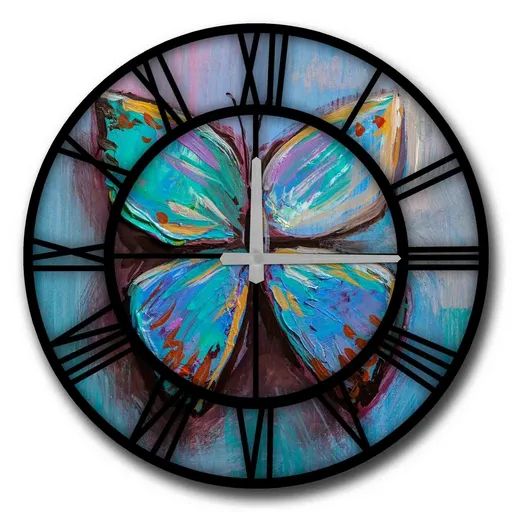 Nástenné hodiny Blue Butterfly 5050MS-024, 50 cm