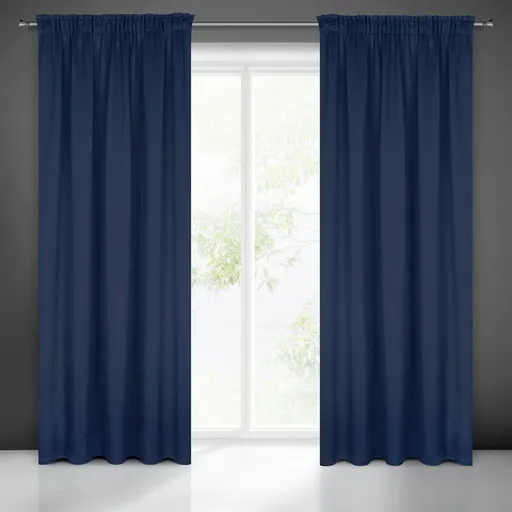 ArtFir Zatemňovací záves LOGAN P | tmavomodrá 135 x 270 cm