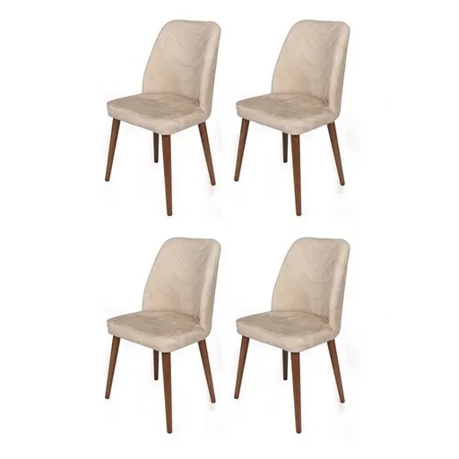 Súprava jedálenských stoličiek Dallas Beige, 4 ks, 4 ks