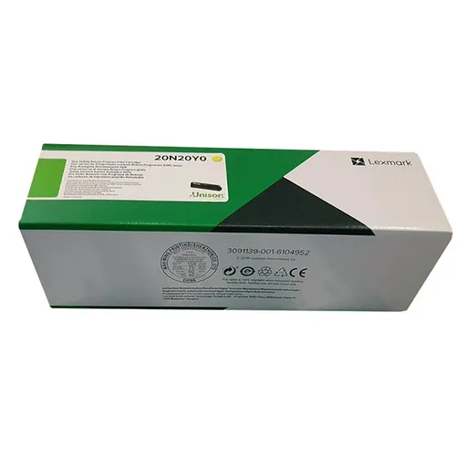 LEXMARK 20N20Y0 - originálny toner, žltý, 1500 strán