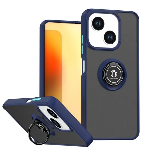 SHADOW Ochranný kryt s držiakom ZTE Blade A35e modrý