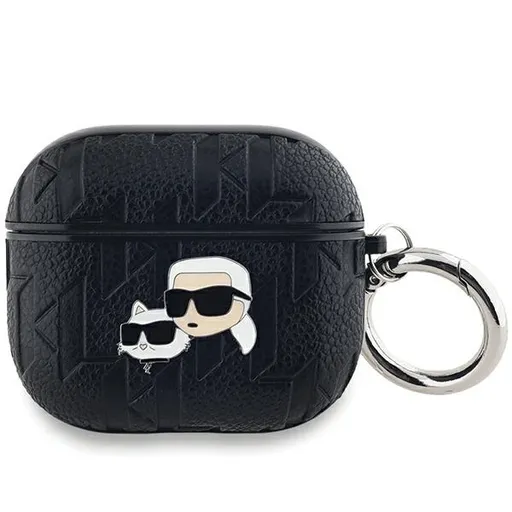 KARL LAGERFELD MONOGRAM Obal na slúchadlá Apple AirPods 3 čierny