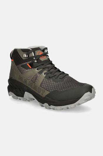 Topánky Mammut Sertig II Mid GTX pánske, zelená farba
