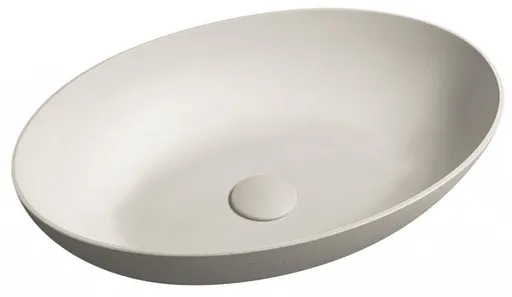 SAPHO - FORMIGO betónové umývadlo na dosku, 60x40cm, piesková mat FG214