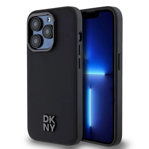 DKNY PU LEATHER Ochranný kryt Apple iPhone 14 Pro Max čierny