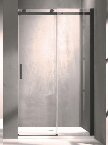 HOPA - Sprchové dvere BELVER BLACK - Farba rámu - Čierna, Rozmer A - 120 cm, Smer zatvárania - Univerzálny Ľavé / Pravé, Výplň - Číre bezpečnostné sklo - 8 mm BCBELV12BCN