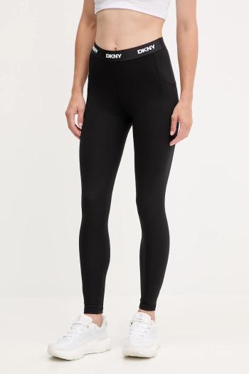 Legíny Dkny čierna farba, jednofarebné, DP5P3604