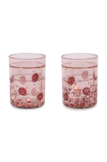 Detský hrnček Konges Sløjd 2 PACK LADYBUG GLITTER CUPS 2-pak KS102202