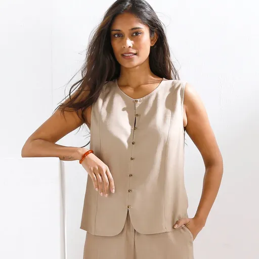 Top s prímesou ľanu