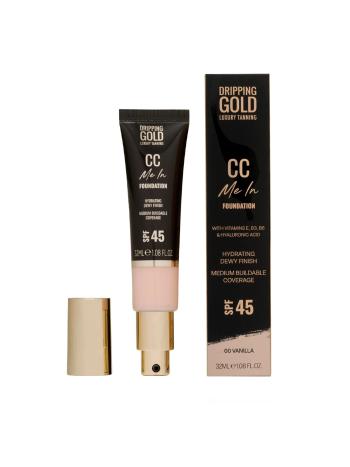 Dripping Gold Ľahký hydratačný make-up a CC krém SPF 45 Me In (CC Foundation) 32 ml 00 Vanilla