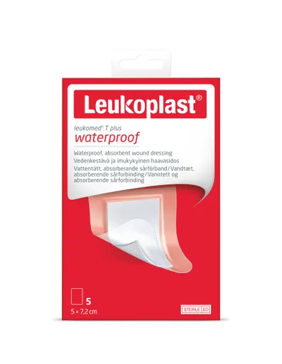 LEUKOPLAST Leukomed T Plus absorbčná náplasť na rany, 5x7,2cm 5 ks