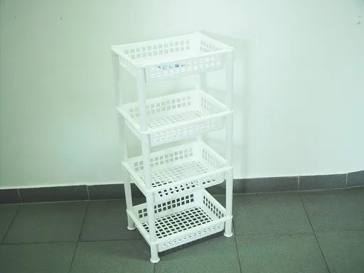 PLETATEX - Polička 4 dielna, umelá hmota