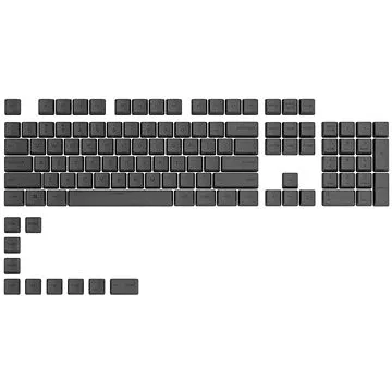 Glorious PC Gaming Race GPBT Keycaps – 114 PBT, ANSI, US-Layout, Black Ash (GLO-KC-GPBT-B)
