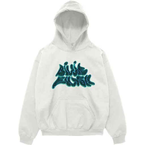 Billie Eilish mikina Graffiti Logo Biela XL