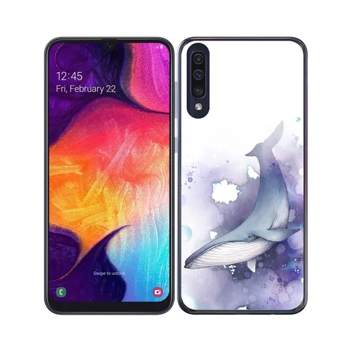 MY ART Ochranný kryt Samsung Galaxy A70 WHALE (242)