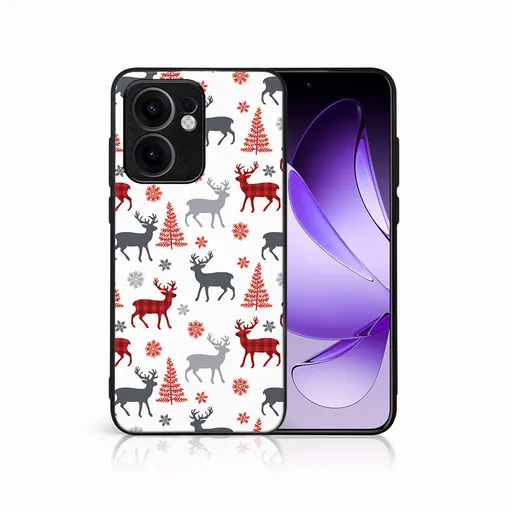 MY ART Kryt s vianočným dizajnom Oppo Reno13 F 5G / Reno13 FS 5G DEER (068)