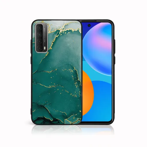 MY ART Ochranný obal Huawei P Smart 2021 GREEN MARBLE (145)