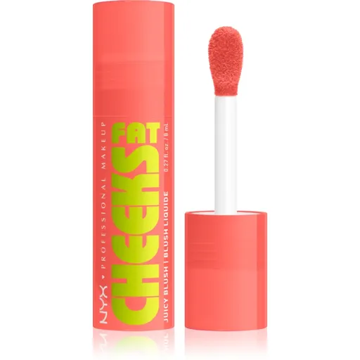 NYX Professional Makeup Fat Cheeks Juicy Blush tekutá lícenka odtieň 01 Papaya Plump 8 ml
