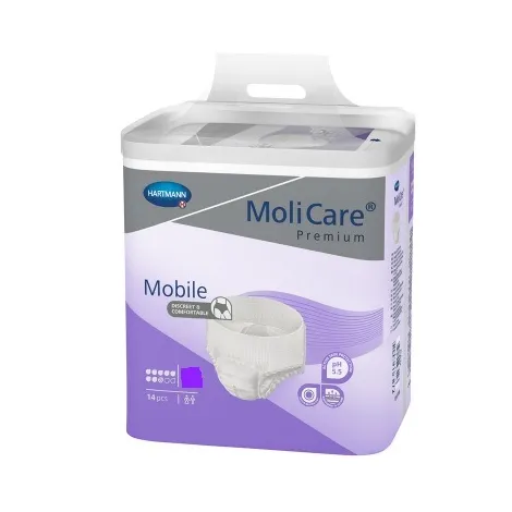 MoliCare Premium Mobile 8 kvapiek L plienkové nohavičky naťahovacie 14 ks