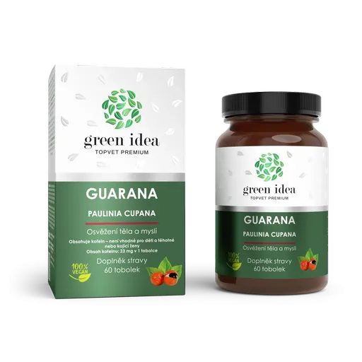 Guarana – bylinný extrakt – 60 kapsúl – Green idea