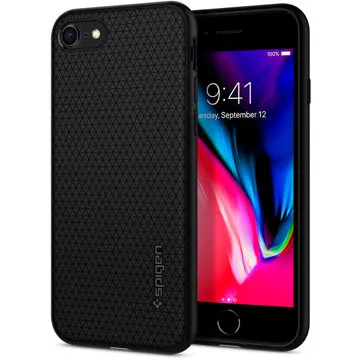 Spigen Liquid Air Black iPhone 7/8/SE 2020/SE 2022 (042CS20511)