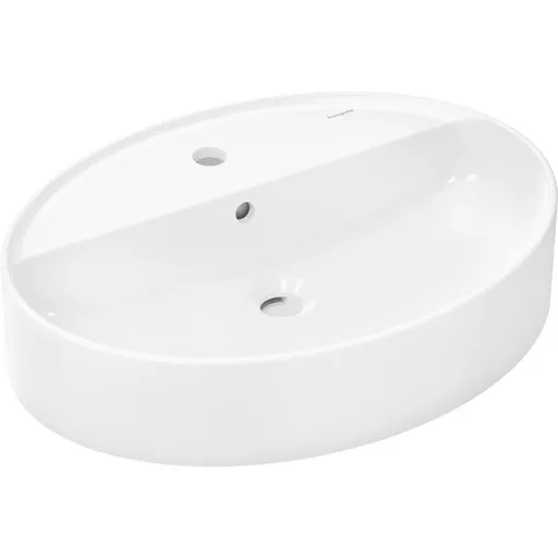 Hansgrohe Xuniva D umývadlo na dosku 60x45 cm otvor pre batériu uprostred 61078450