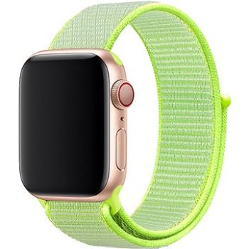 EEternico Airy na Apple Watch 42 mm/44 mm/45 mm Satin Green and Green edge (AET-AWAY-SaGrG-42)