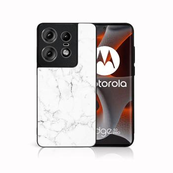 MY ART Ochranný kryt pre Motorola Edge 50 Pro WHITE MARBLE (144)