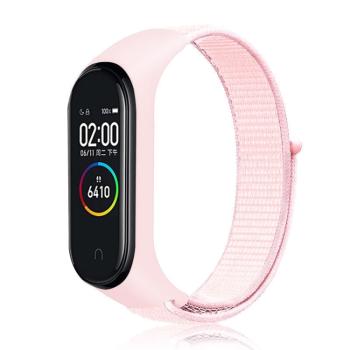 NYLON Vymeniteľný remienok pre Xiaomi Smart Band 7 ružový