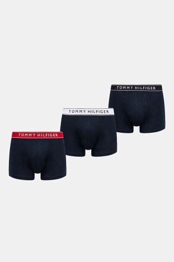 Boxerky Tommy Hilfiger 3-pak pánske, tmavomodrá farba, UM0UM03457